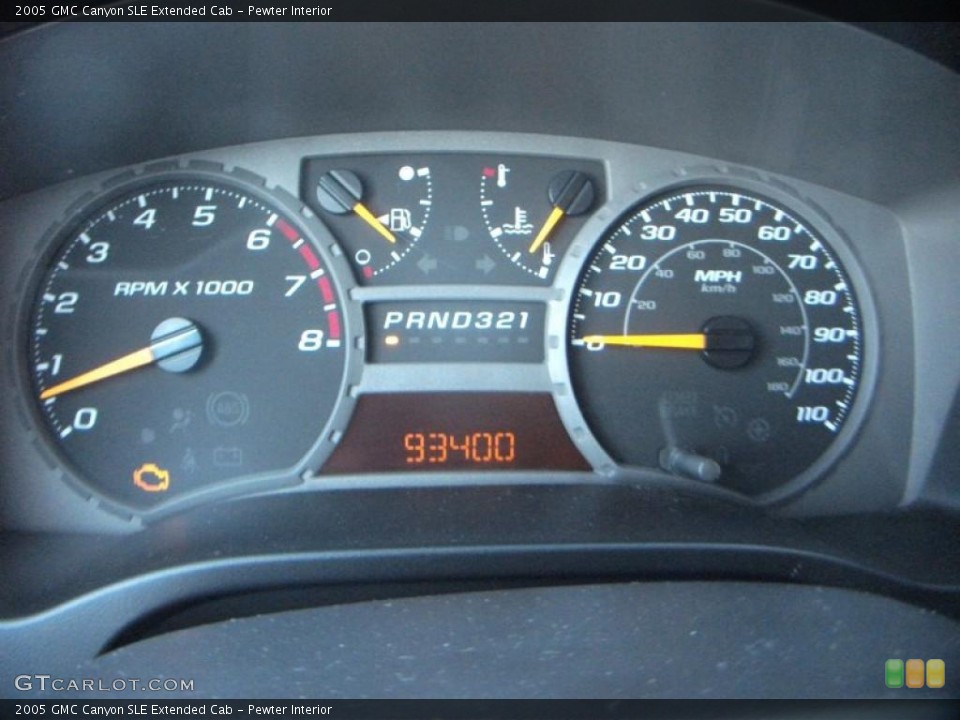 Pewter Interior Gauges for the 2005 GMC Canyon SLE Extended Cab #38579448