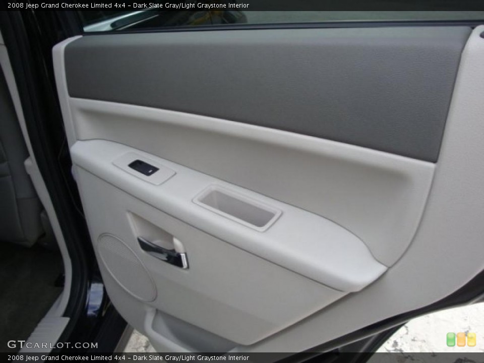 Dark Slate Gray/Light Graystone Interior Door Panel for the 2008 Jeep Grand Cherokee Limited 4x4 #38579864