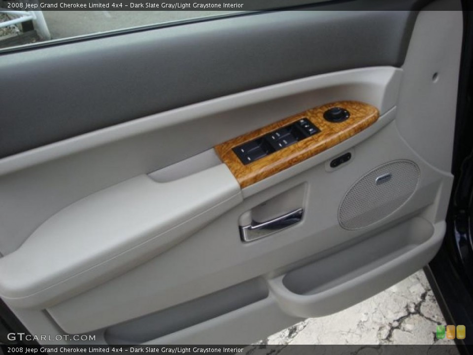 Dark Slate Gray/Light Graystone Interior Door Panel for the 2008 Jeep Grand Cherokee Limited 4x4 #38579916