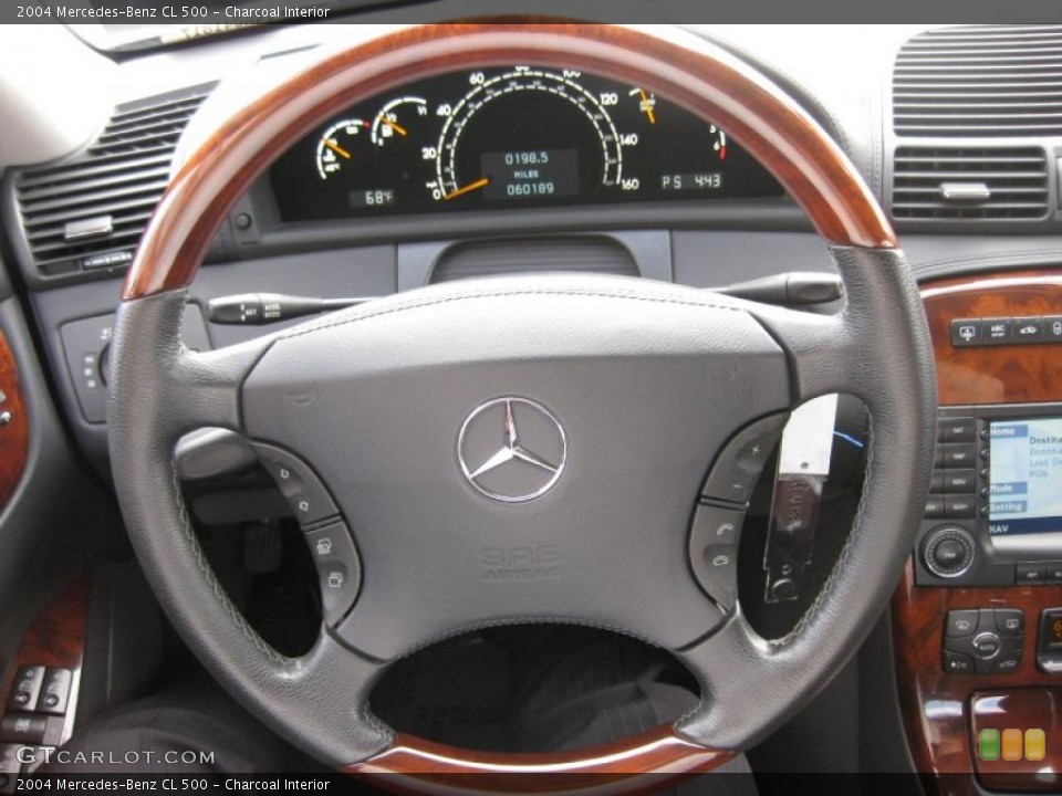 Charcoal Interior Steering Wheel for the 2004 Mercedes-Benz CL 500 #38579992