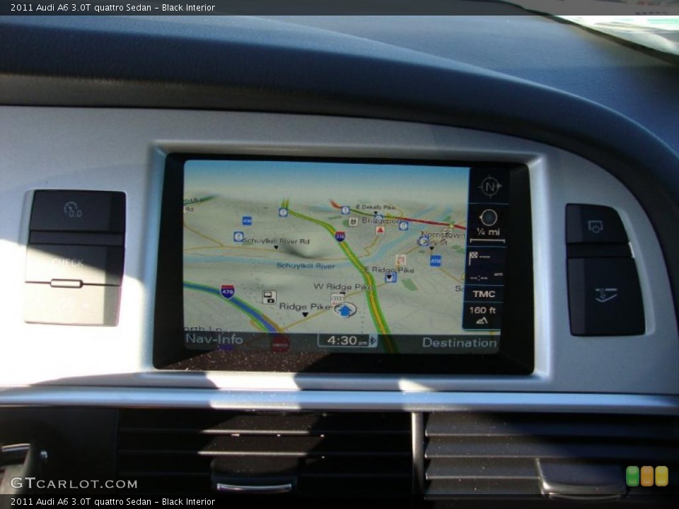 Black Interior Navigation for the 2011 Audi A6 3.0T quattro Sedan #38583092