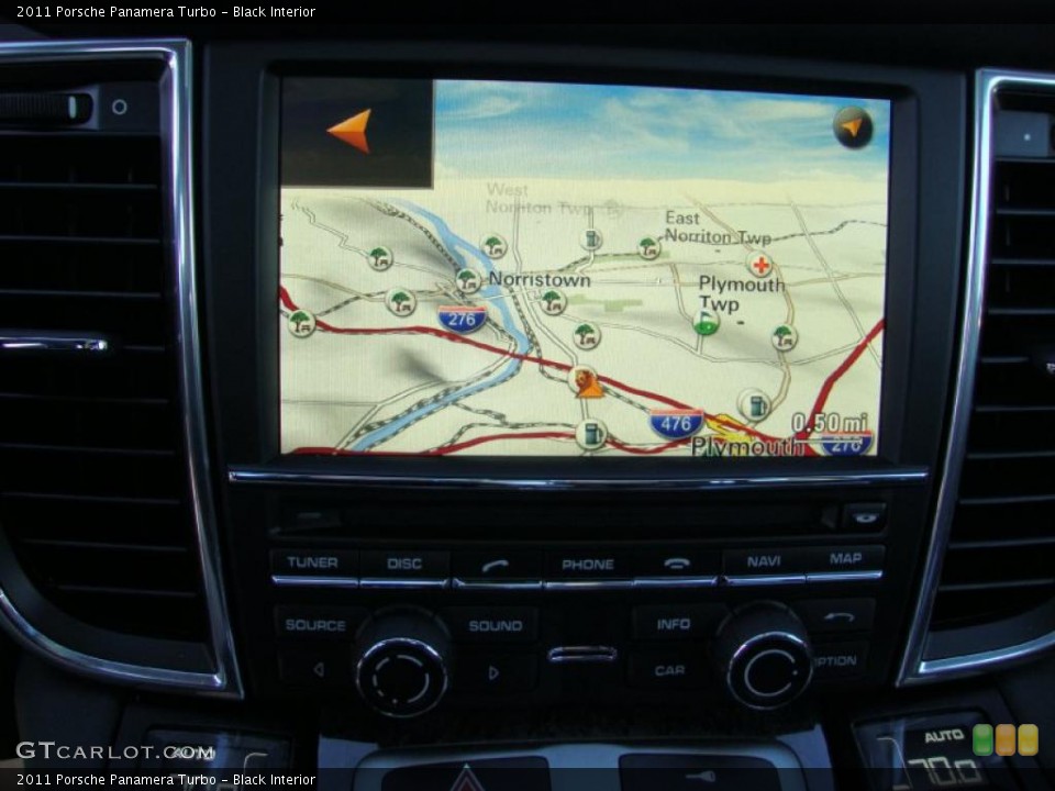 Black Interior Navigation for the 2011 Porsche Panamera Turbo #38583728