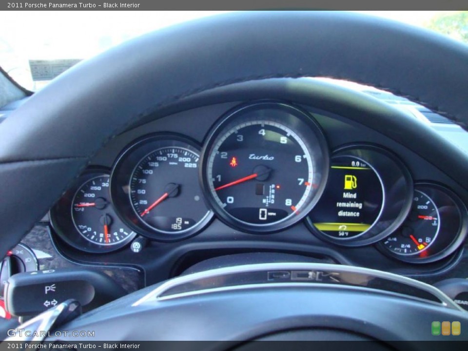 Black Interior Gauges for the 2011 Porsche Panamera Turbo #38583788