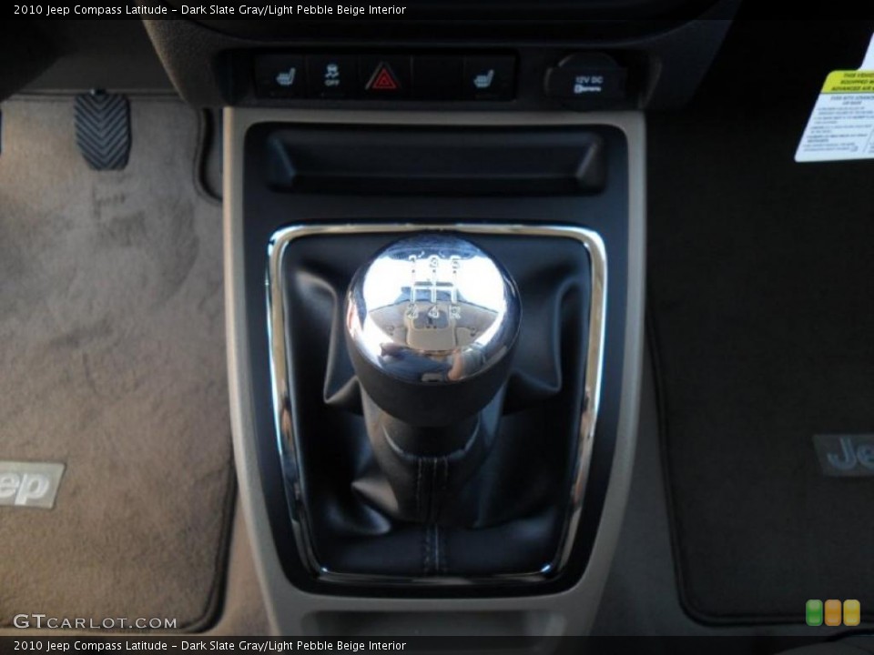 Dark Slate Gray/Light Pebble Beige Interior Transmission for the 2010 Jeep Compass Latitude #38584068