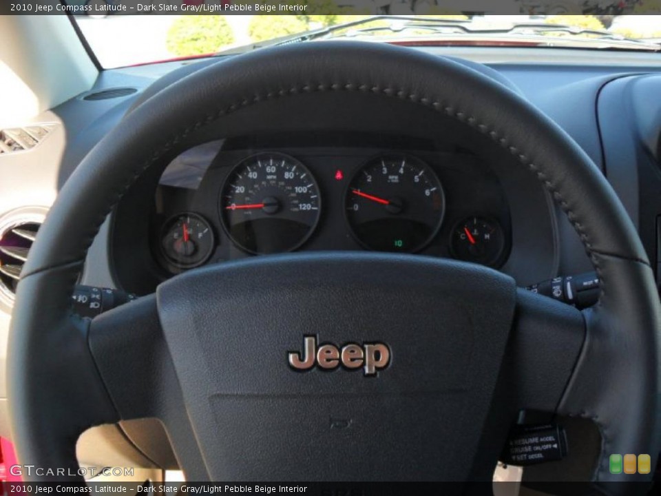 Dark Slate Gray/Light Pebble Beige Interior Steering Wheel for the 2010 Jeep Compass Latitude #38584120