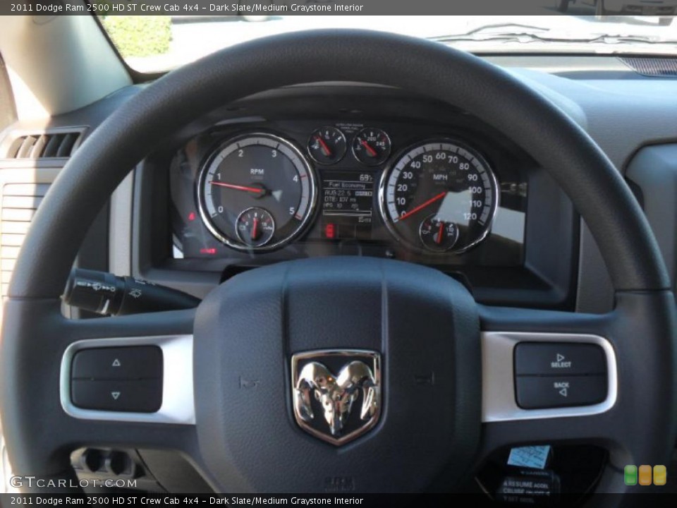 Dark Slate/Medium Graystone Interior Gauges for the 2011 Dodge Ram 2500 HD ST Crew Cab 4x4 #38585949