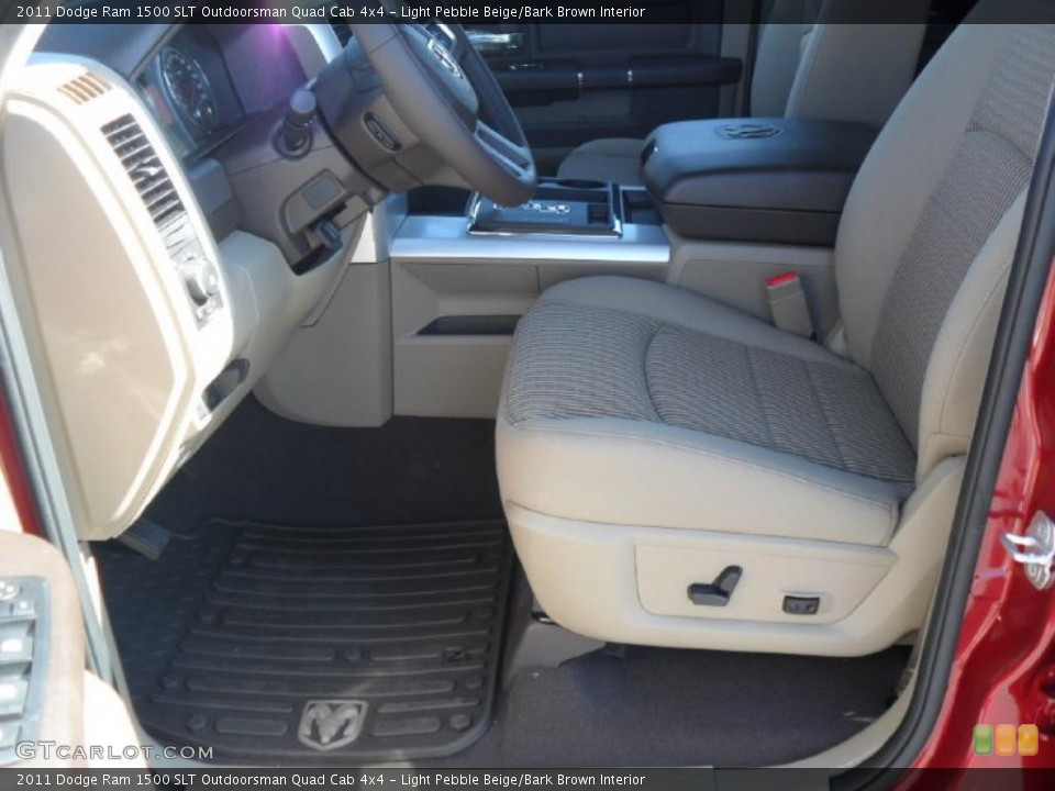 Light Pebble Beige/Bark Brown Interior Photo for the 2011 Dodge Ram 1500 SLT Outdoorsman Quad Cab 4x4 #38586305