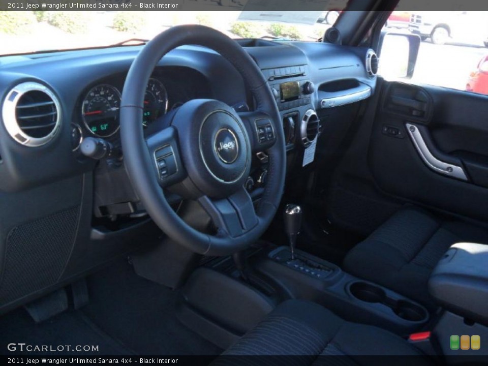Black Interior Photo for the 2011 Jeep Wrangler Unlimited Sahara 4x4 #38587805