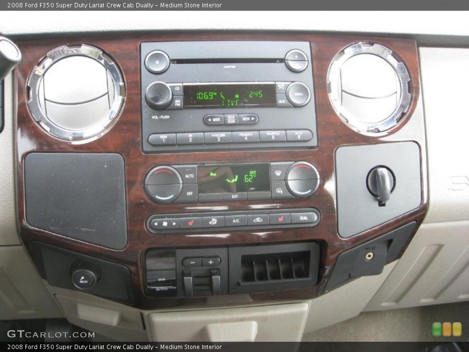 Medium Stone Interior Controls for the 2008 Ford F350 Super Duty Lariat Crew Cab Dually #38587841