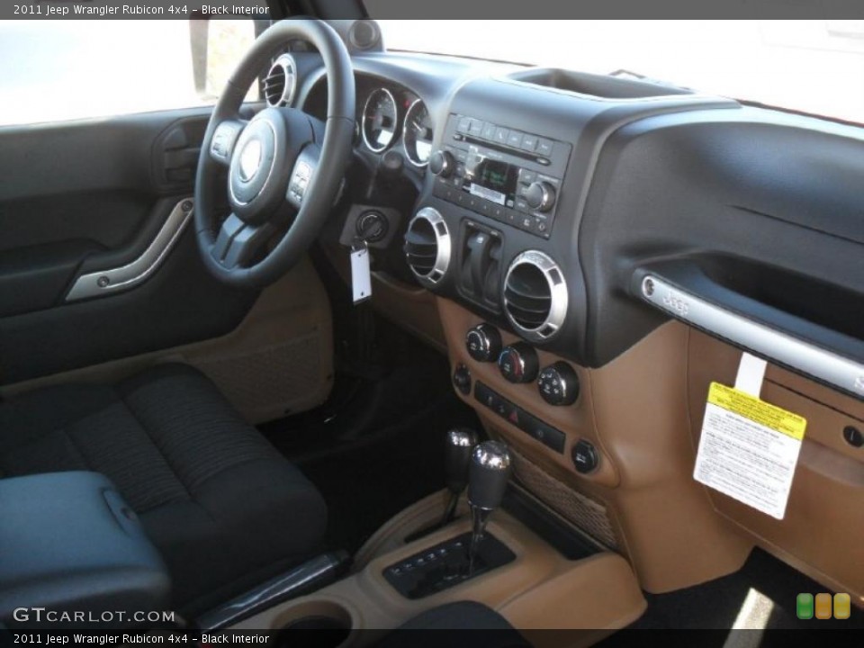 Black Interior Photo for the 2011 Jeep Wrangler Rubicon 4x4 #38588057