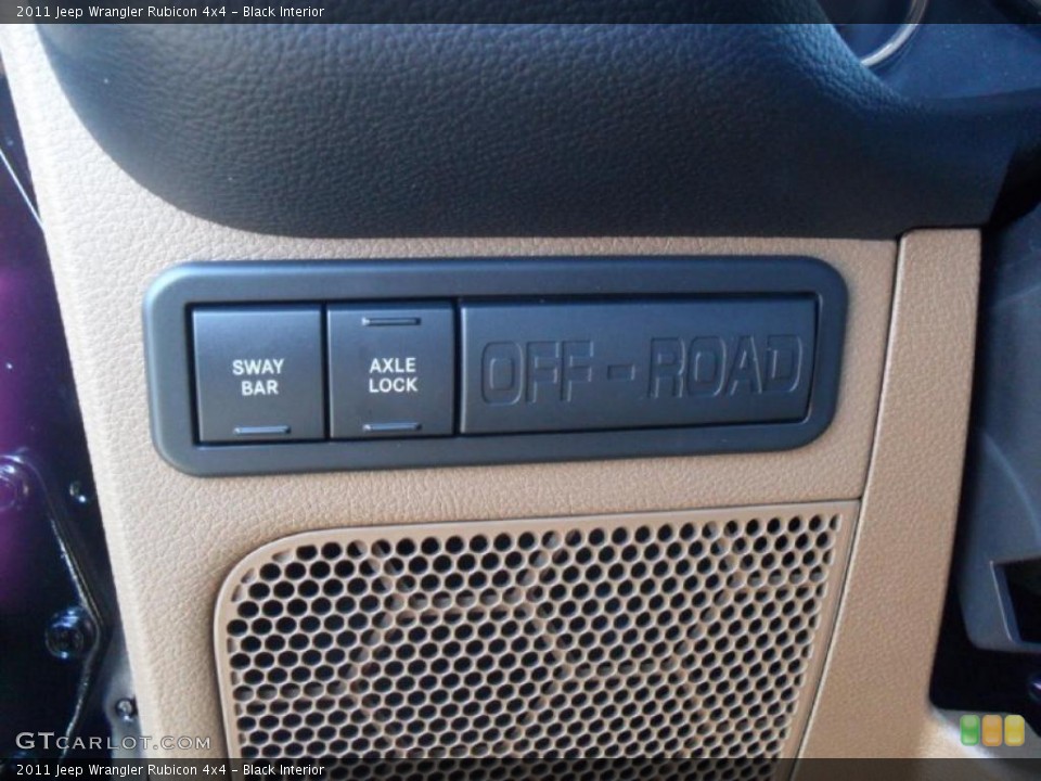 Black Interior Controls for the 2011 Jeep Wrangler Rubicon 4x4 #38588137