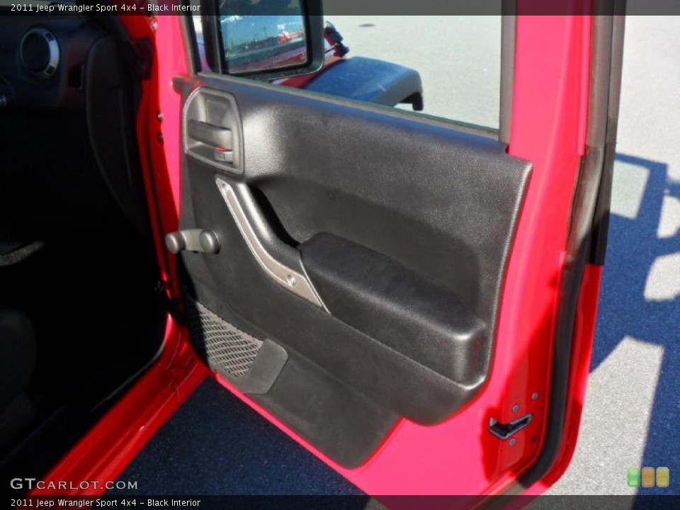 Black Interior Door Panel for the 2011 Jeep Wrangler Sport 4x4 #38588405