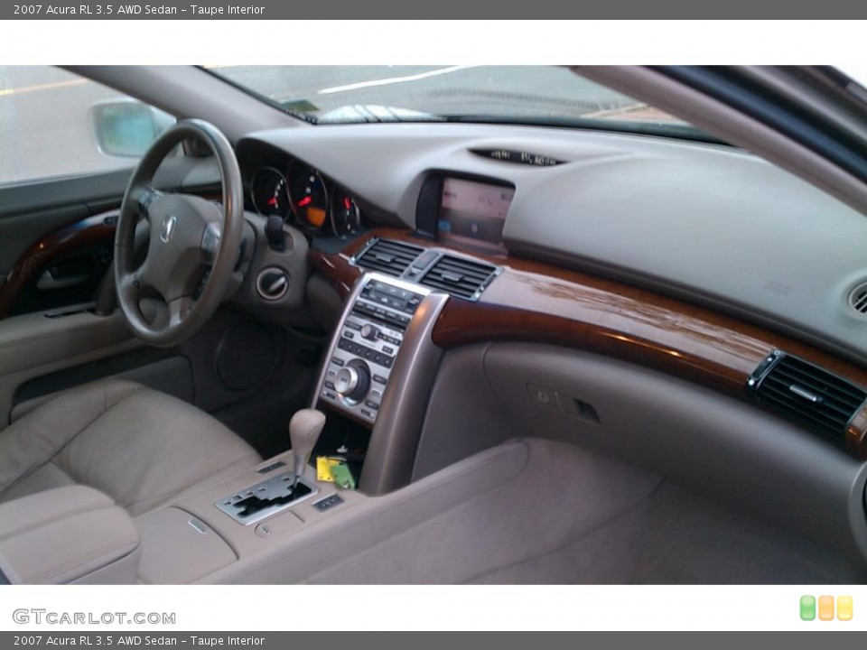 Taupe Interior Dashboard for the 2007 Acura RL 3.5 AWD Sedan #38588785