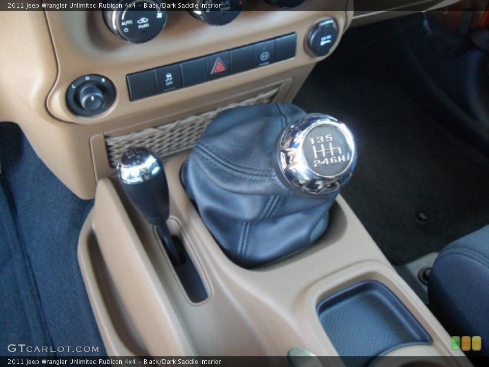 Black/Dark Saddle Interior Transmission for the 2011 Jeep Wrangler Unlimited Rubicon 4x4 #38589357