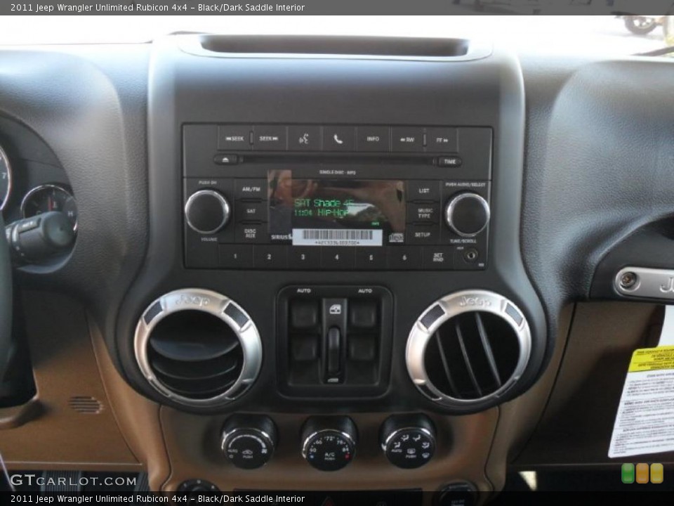 Black/Dark Saddle Interior Controls for the 2011 Jeep Wrangler Unlimited Rubicon 4x4 #38589373