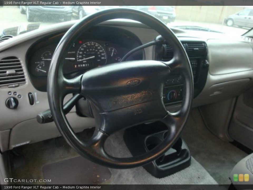 Medium Graphite Interior Dashboard for the 1998 Ford Ranger XLT Regular Cab #38590861