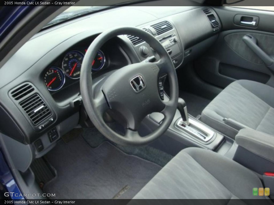 Gray Interior Dashboard for the 2005 Honda Civic LX Sedan #38591121