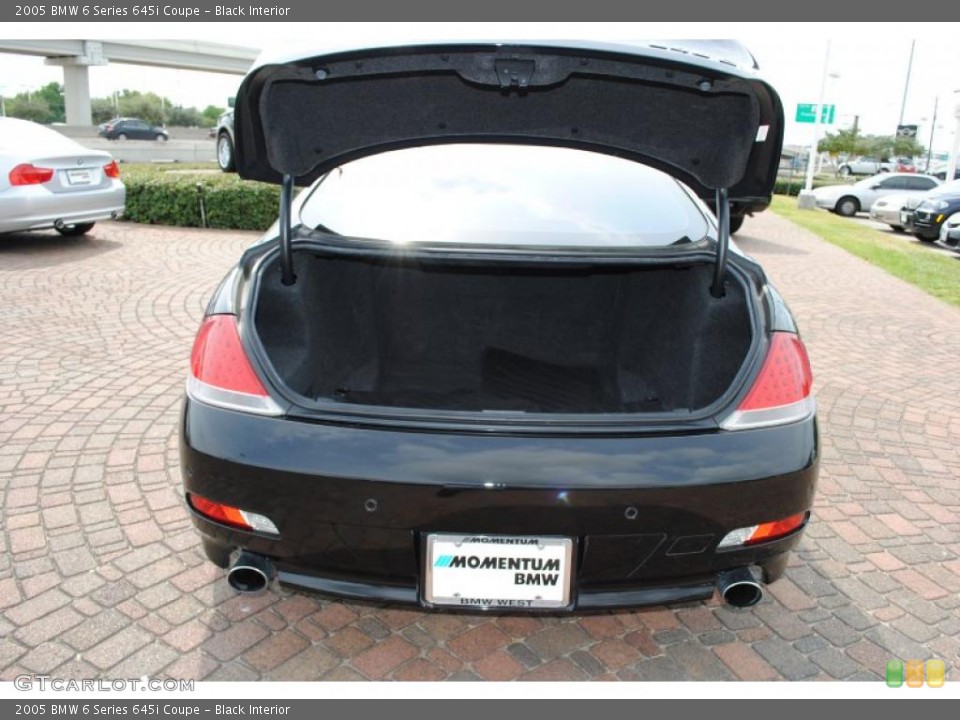 Black Interior Trunk for the 2005 BMW 6 Series 645i Coupe #38591469