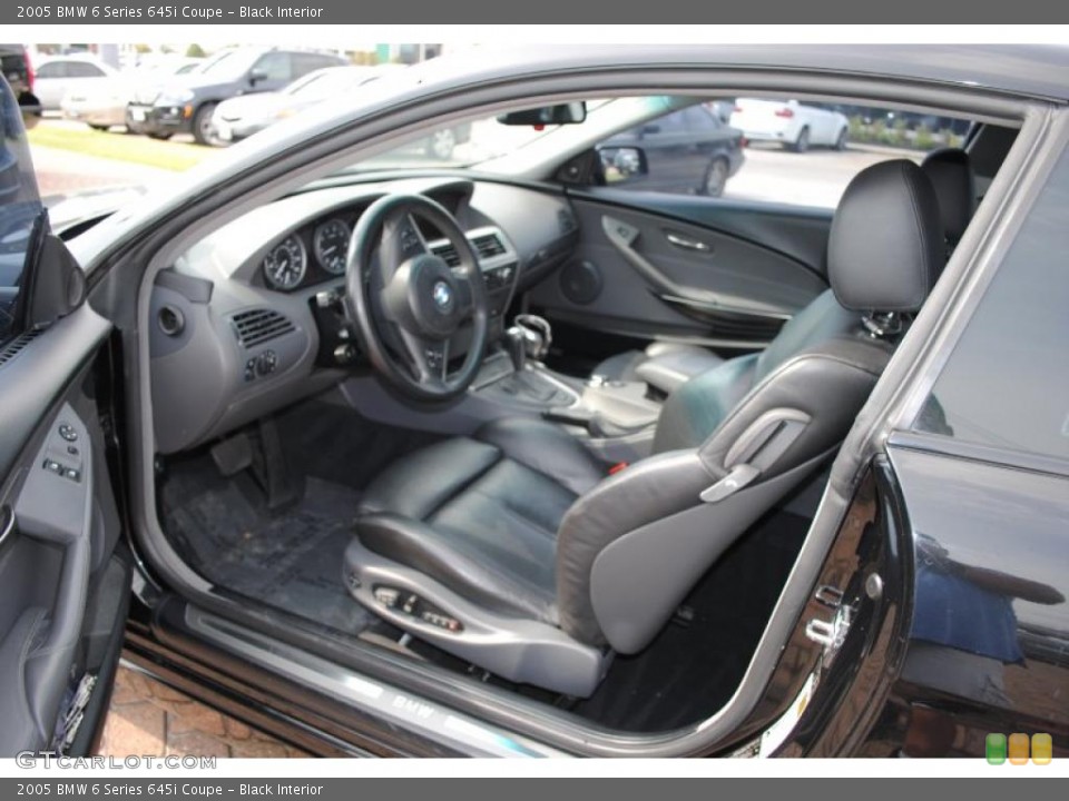 Black Interior Prime Interior for the 2005 BMW 6 Series 645i Coupe #38591501