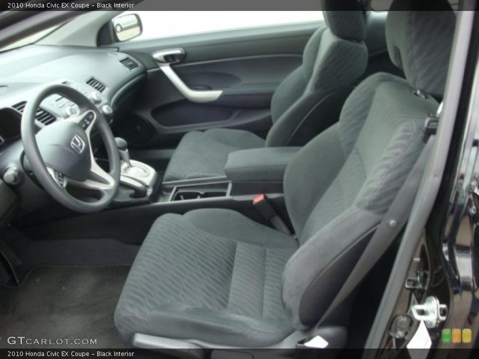 Black Interior Prime Interior for the 2010 Honda Civic EX Coupe #38591733