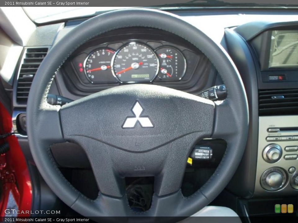 Gray Sport Interior Steering Wheel for the 2011 Mitsubishi Galant SE #38591777