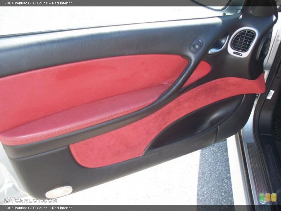Red Interior Door Panel for the 2004 Pontiac GTO Coupe #38592233