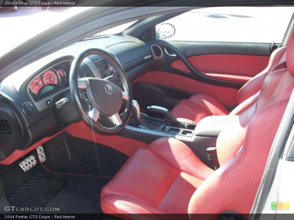Red 2004 Pontiac GTO Interiors