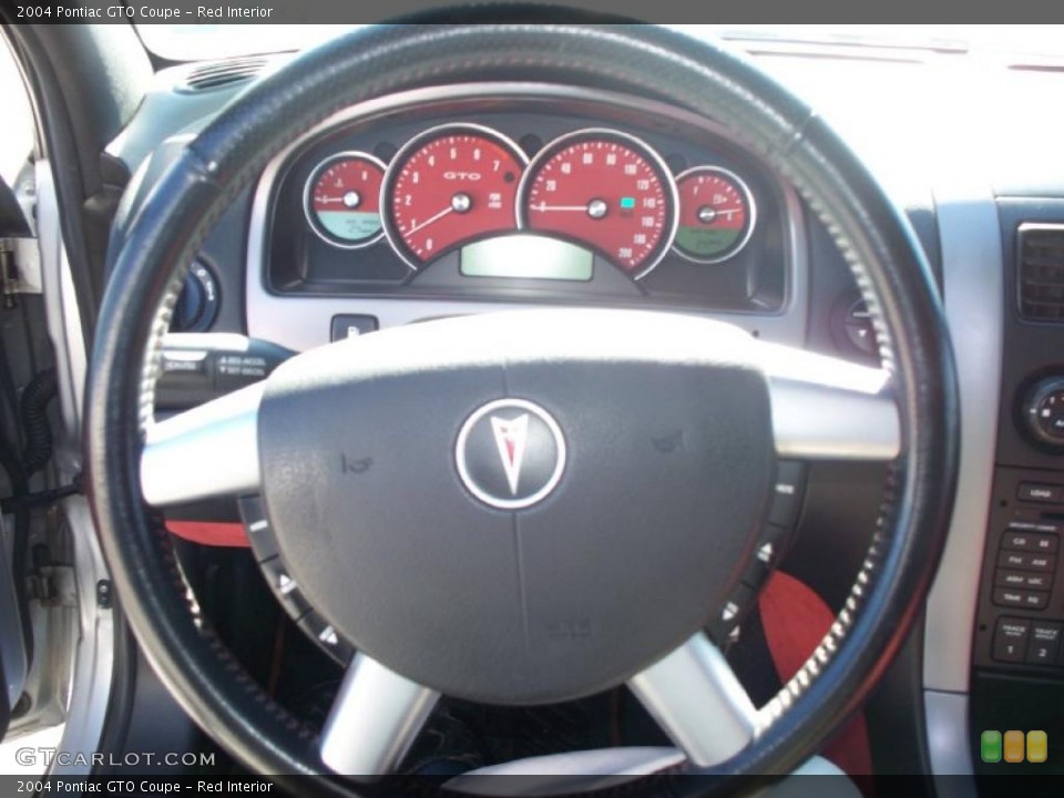 Red Interior Steering Wheel for the 2004 Pontiac GTO Coupe #38592341