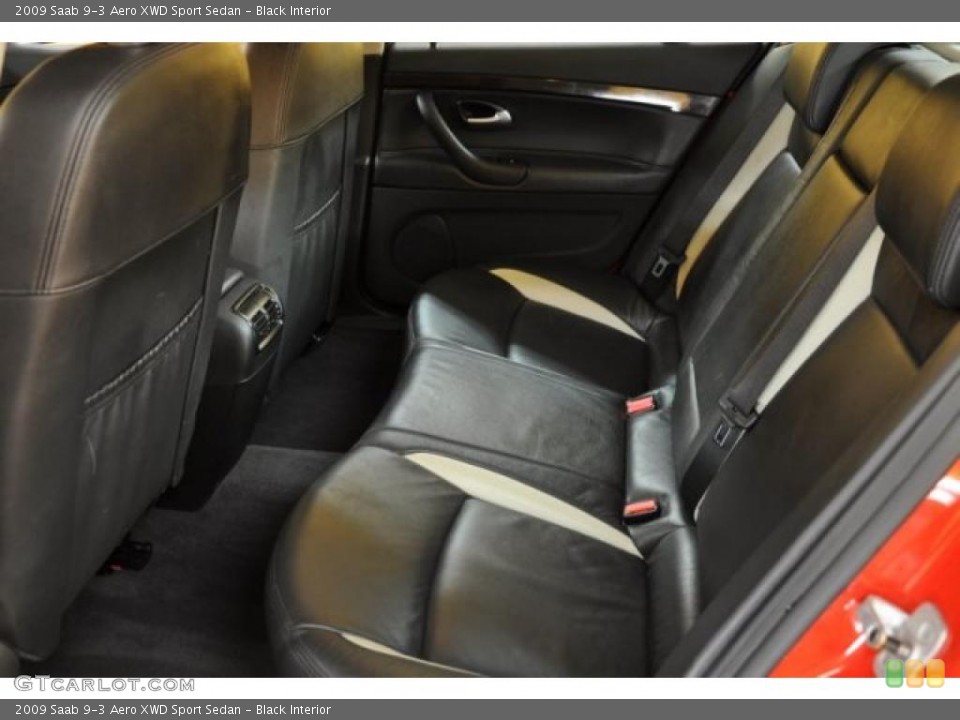 Black Interior Photo for the 2009 Saab 9-3 Aero XWD Sport Sedan #38593889