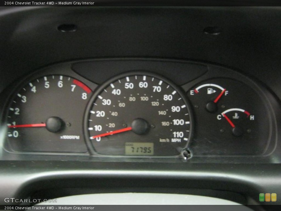 Medium Gray Interior Gauges for the 2004 Chevrolet Tracker 4WD #38595273