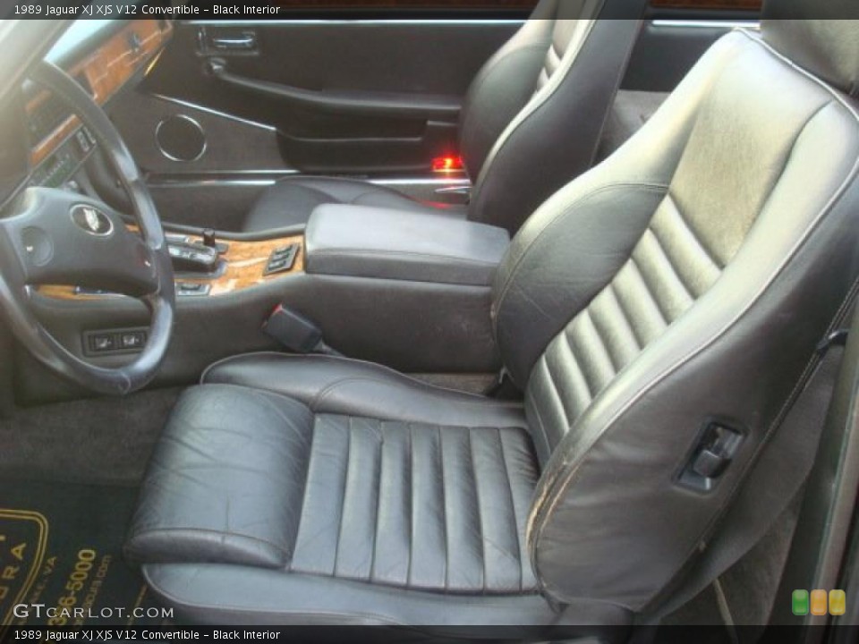 Black Interior Photo for the 1989 Jaguar XJ XJS V12 Convertible #38596501