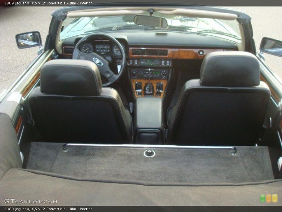 Black Interior Photo for the 1989 Jaguar XJ XJS V12 Convertible #38596522