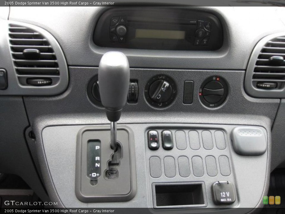Gray Interior Controls for the 2005 Dodge Sprinter Van 3500 High Roof Cargo #38598041
