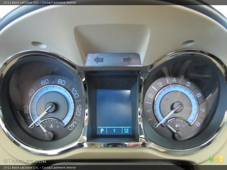 Cocoa/Cashmere Interior Gauges for the 2011 Buick LaCrosse CXL #38600633