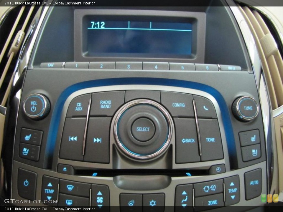 Cocoa/Cashmere Interior Controls for the 2011 Buick LaCrosse CXL #38600649