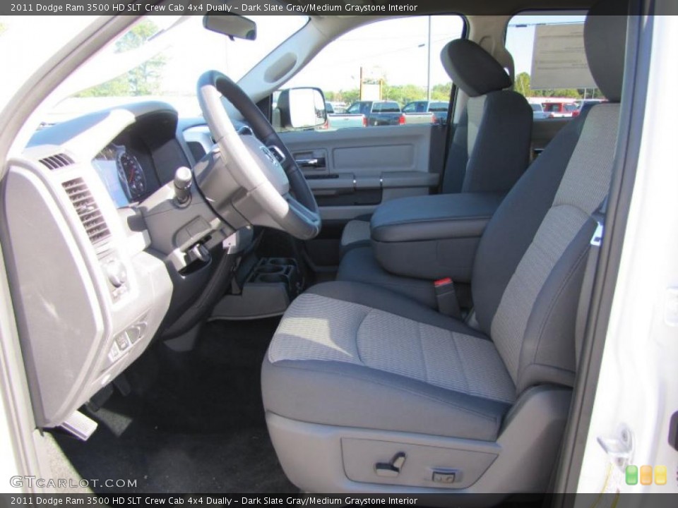 Dark Slate Gray/Medium Graystone Interior Photo for the 2011 Dodge Ram 3500 HD SLT Crew Cab 4x4 Dually #38600877