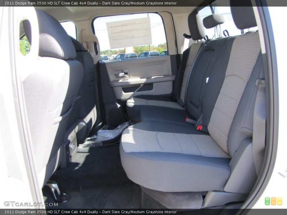 Dark Slate Gray/Medium Graystone Interior Photo for the 2011 Dodge Ram 3500 HD SLT Crew Cab 4x4 Dually #38600893