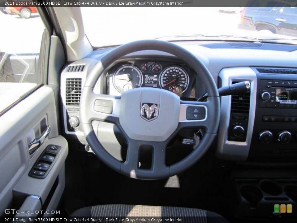Dark Slate Gray/Medium Graystone Interior Dashboard for the 2011 Dodge Ram 3500 HD SLT Crew Cab 4x4 Dually #38600973