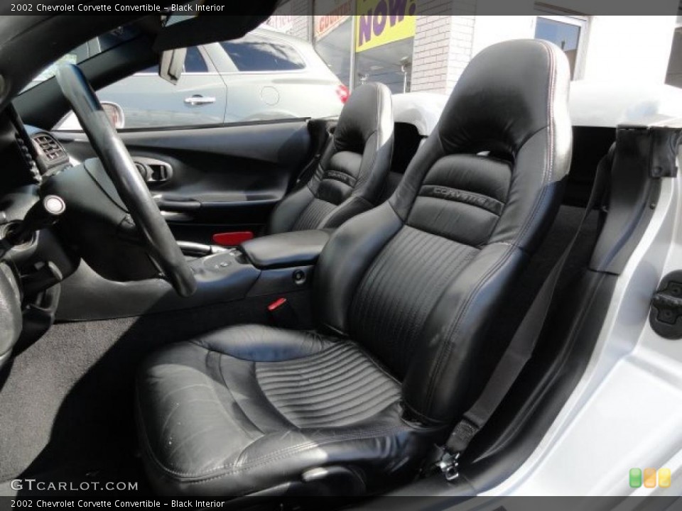Black Interior Photo for the 2002 Chevrolet Corvette Convertible #38603417
