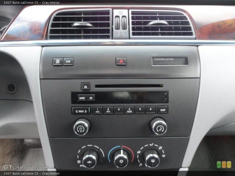 Gray Interior Controls for the 2007 Buick LaCrosse CX #38603993