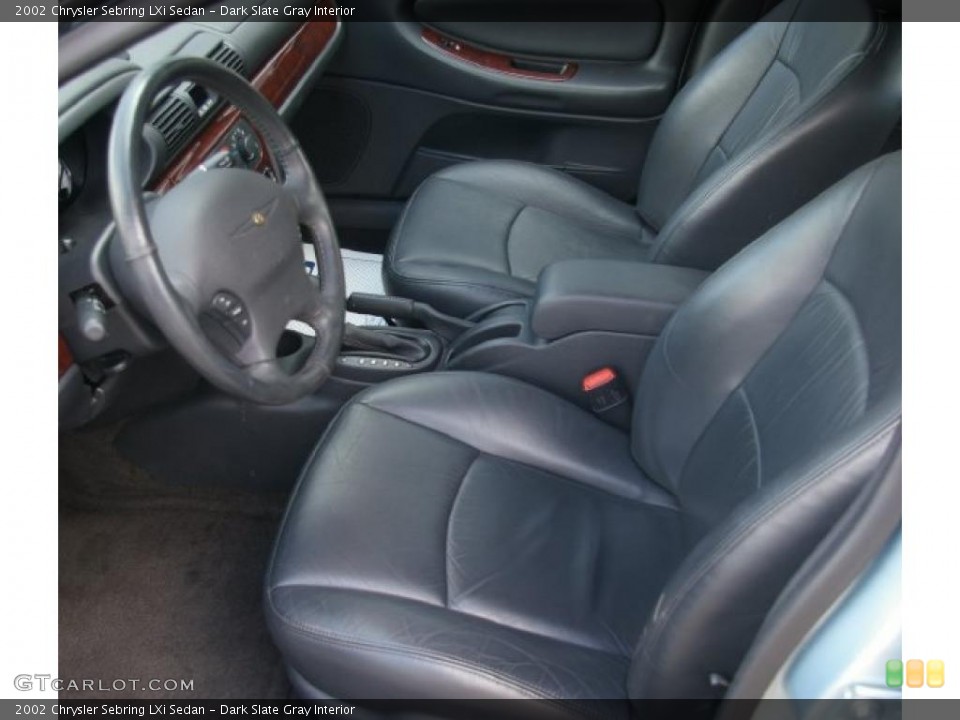 Dark Slate Gray Interior Photo for the 2002 Chrysler Sebring LXi Sedan #38606445