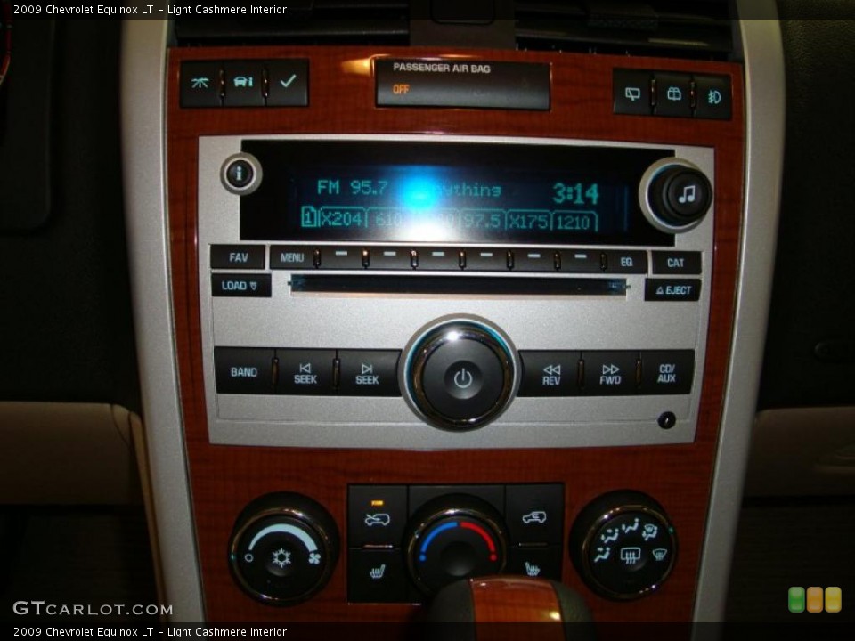 Light Cashmere Interior Controls for the 2009 Chevrolet Equinox LT #38607064