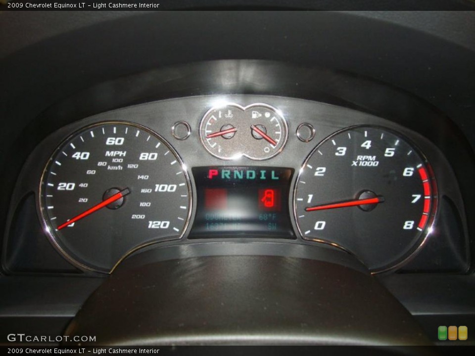 Light Cashmere Interior Gauges for the 2009 Chevrolet Equinox LT #38607093
