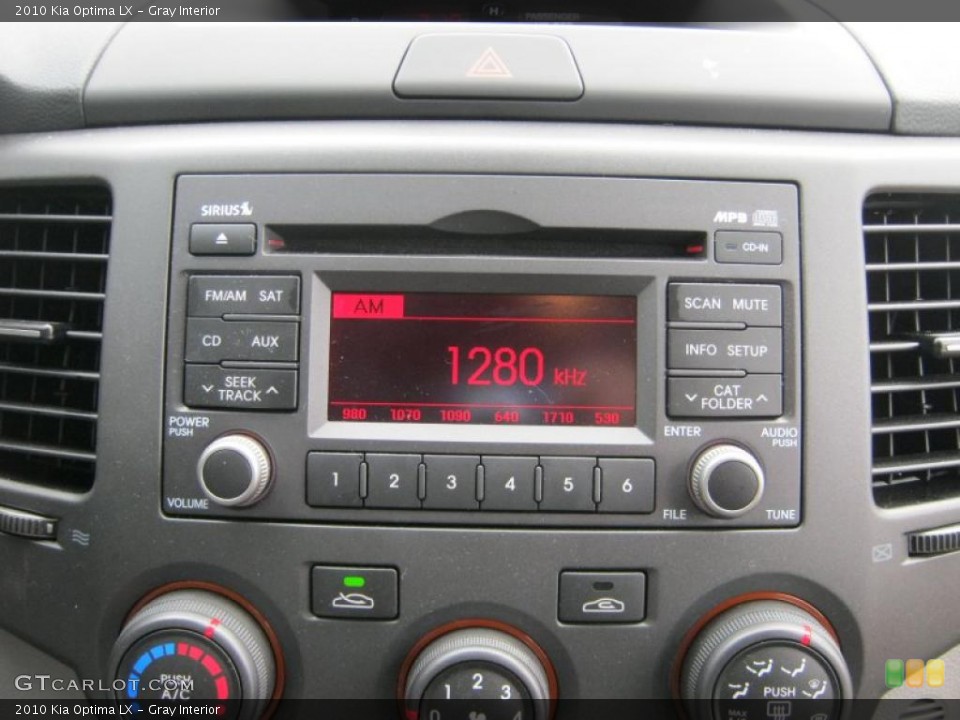 Gray Interior Controls for the 2010 Kia Optima LX #38607521