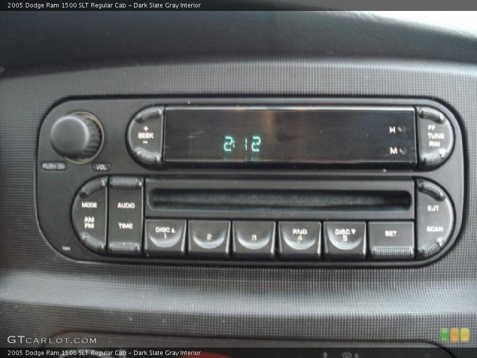 Dark Slate Gray Interior Controls for the 2005 Dodge Ram 1500 SLT Regular Cab #38607717