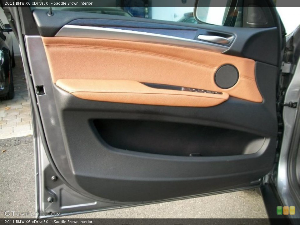 Saddle Brown Interior Door Panel for the 2011 BMW X6 xDrive50i #38609913