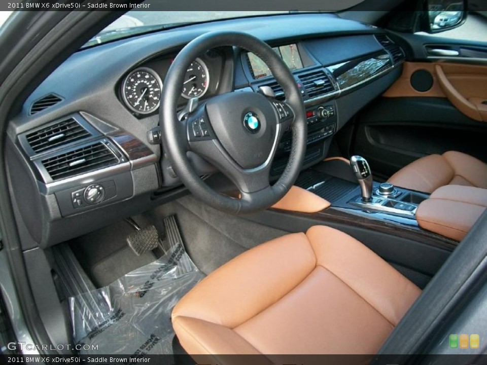 Saddle Brown Interior Prime Interior for the 2011 BMW X6 xDrive50i #38609925