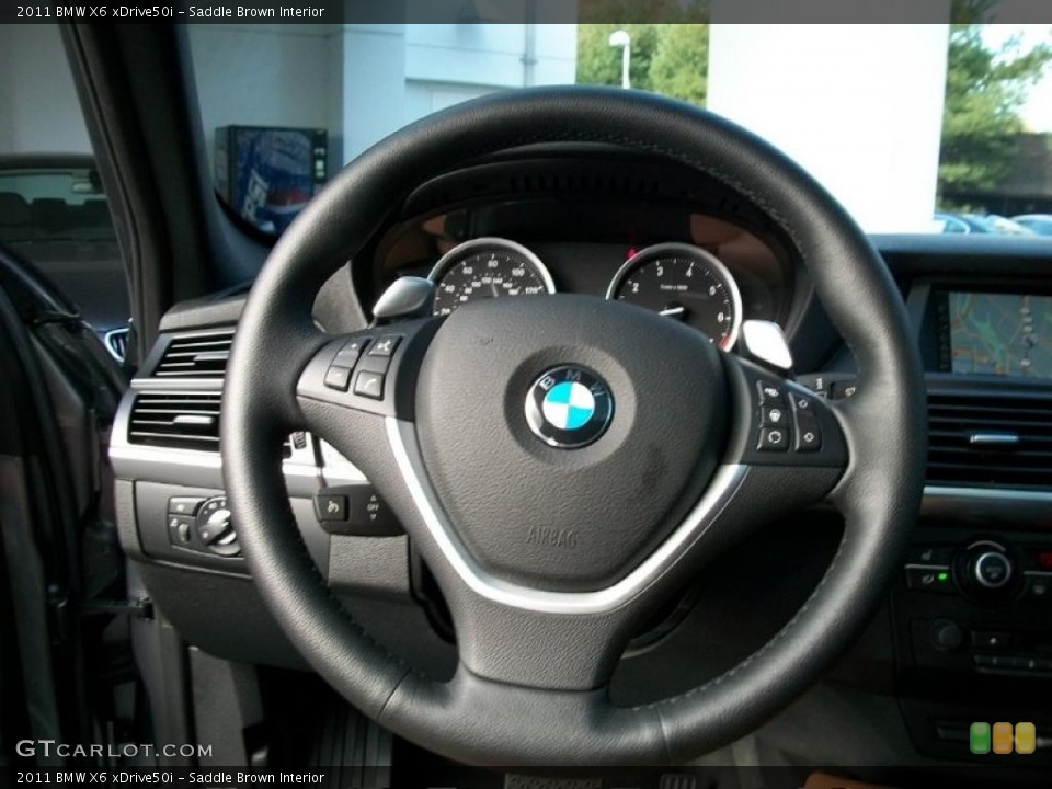 Saddle Brown Interior Steering Wheel for the 2011 BMW X6 xDrive50i #38610009