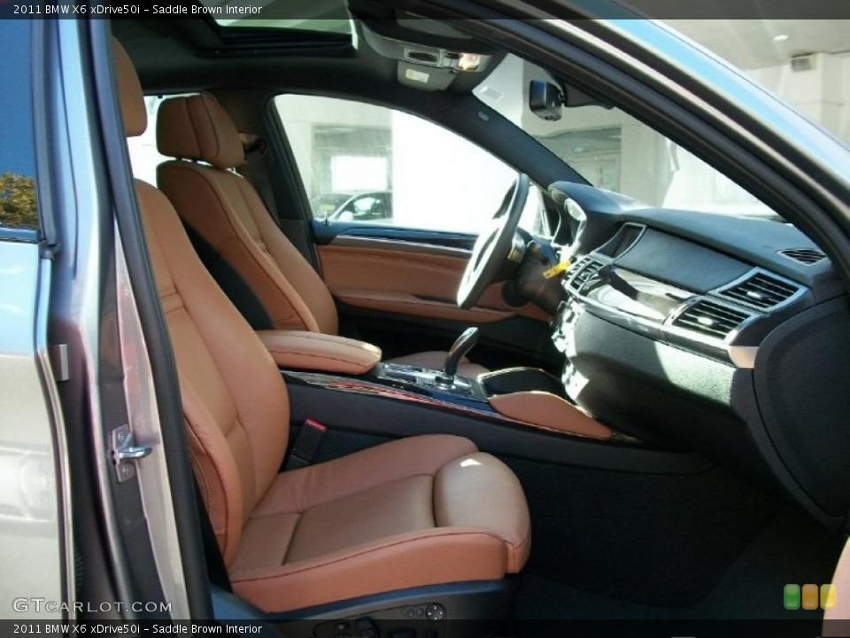 Saddle Brown Interior Photo for the 2011 BMW X6 xDrive50i #38610301