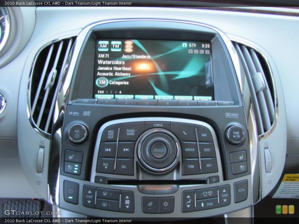 Dark Titanium/Light Titanium Interior Controls for the 2010 Buick LaCrosse CXL AWD #38610545
